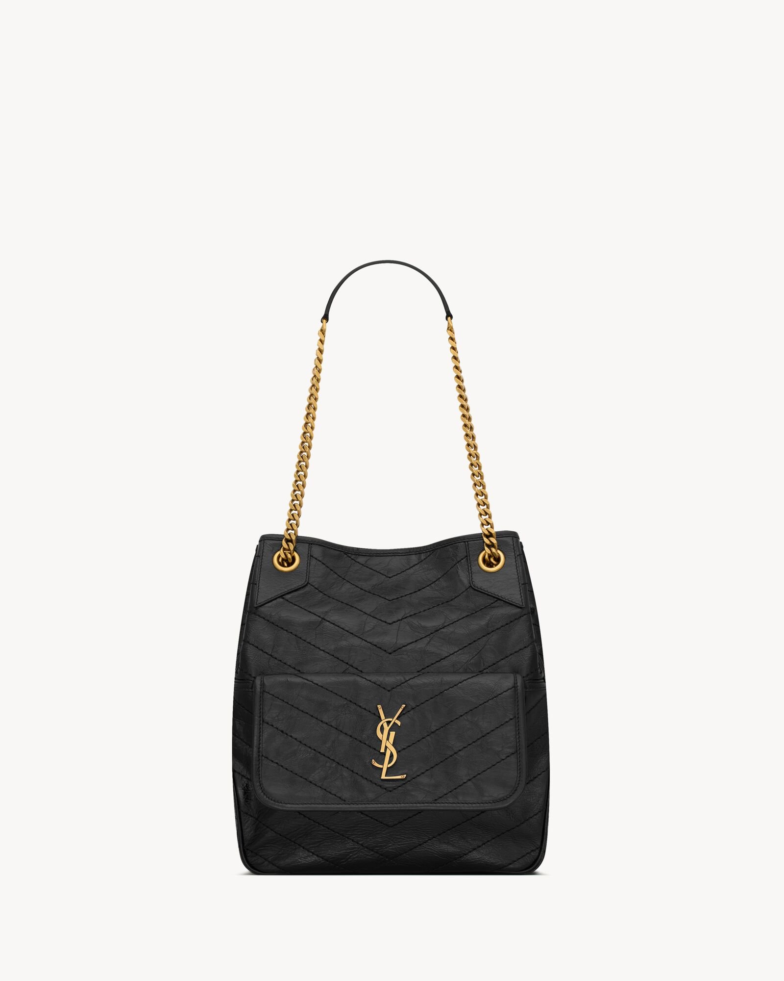 8622950EN071000_A NIKI Multi Pocket Retro Leather Shopping Bag