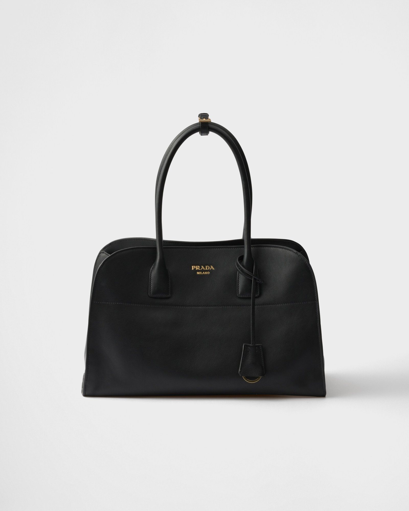 Large leather tote bag