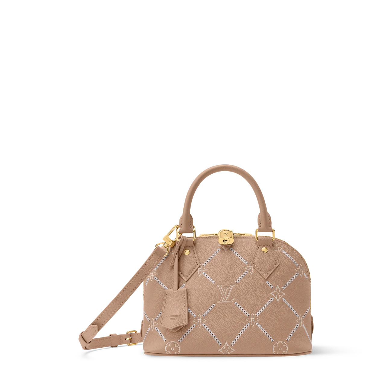 路易威登-alma-bb-手袋-monogram-empreinte-时尚手袋--M28458_PM2_Front view ALMA BB handbag