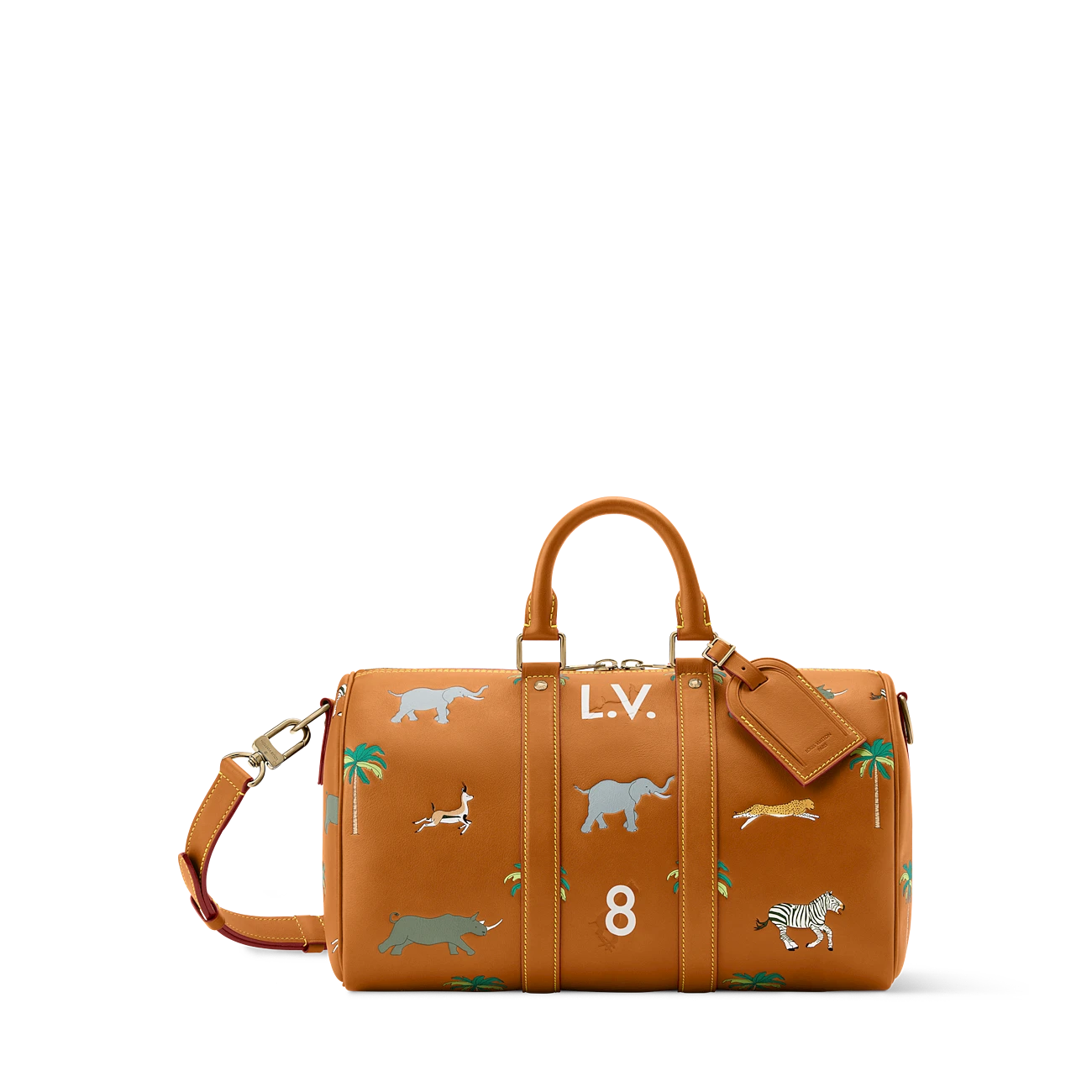 路易威登-keepall-bandoulière-35-手袋-lv-x-the-darjeling-limited-系列-other-leathers-男士包袋--M27994_PM2_Front view KEEPALL BANDOULI È RE 35 Handbag