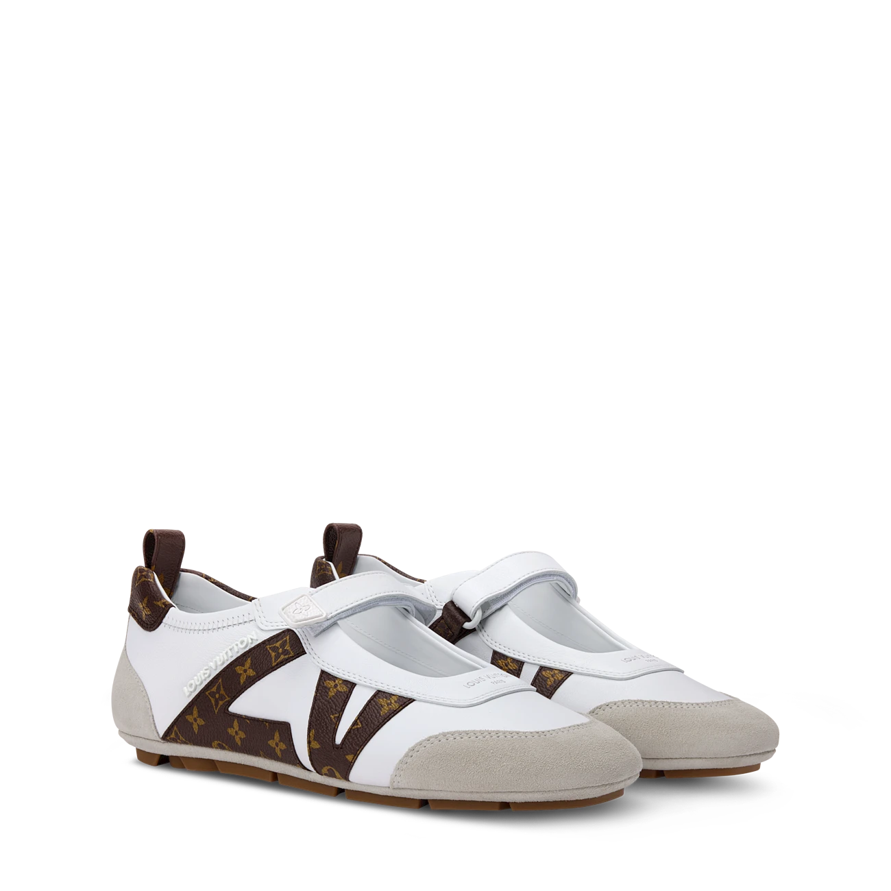 路易威登-lv-sneakerina-玛丽珍鞋-鞋履系列--AVU051MI01_PM2_Front view LV SNEAKERINA Mary Jane Shoes