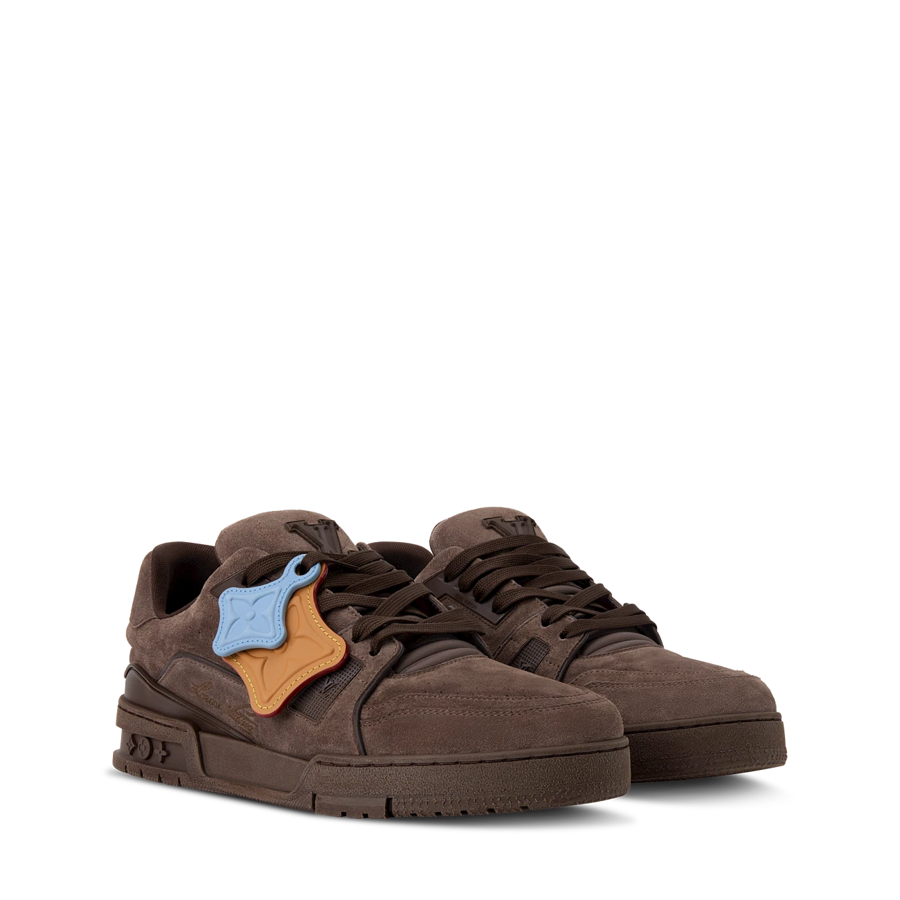 路易威登-lv-trainer-distressed-运动鞋-鞋履系列--BWU01XSC92_PM2_Front view LV TRAINER DISTRESSED Sneakers