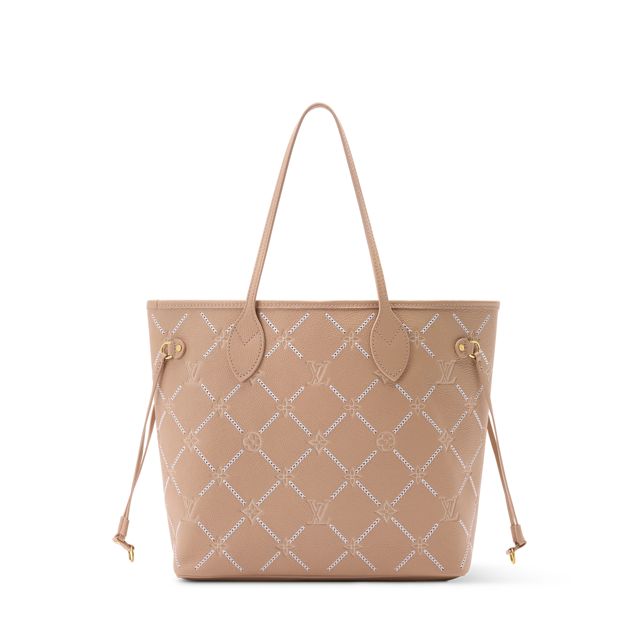 路易威登-neverfull-中号手袋-monogram-empreinte-时尚手袋--M29486_PM2_Front view NEVERFULL Medium Handbag