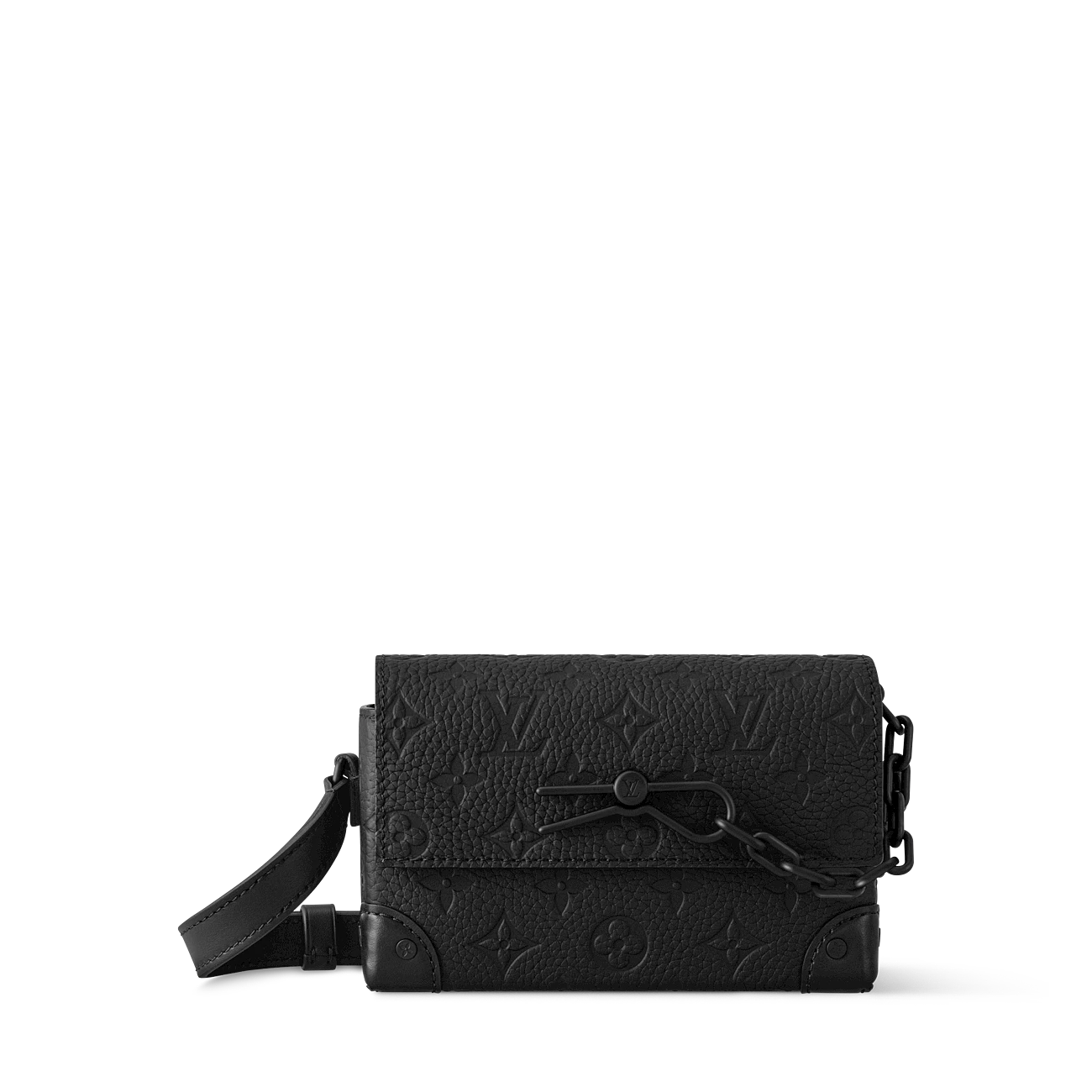路易威登-steamer-迷你手袋-monogram-taurillon-leather-lg-g90-for-him--M81746_PM2_Front view STEAMER Mini Handbag