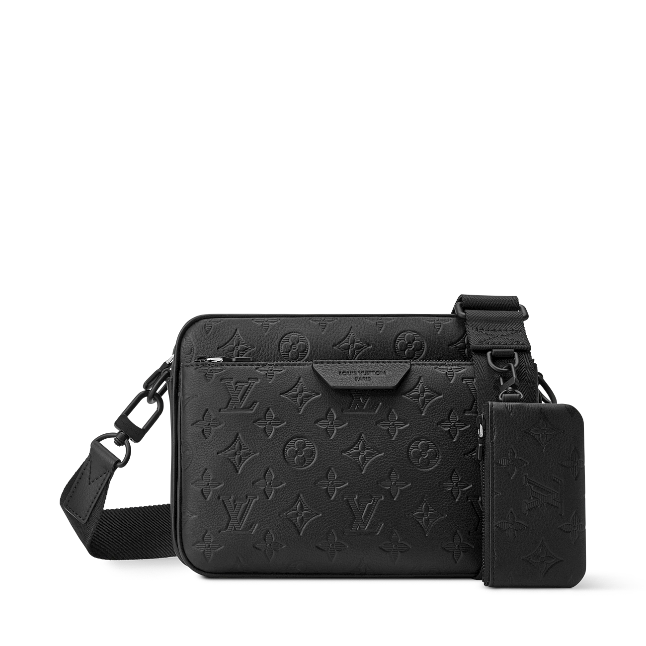 路易威登-trio-邮差包-monogram-shadow-leather-男士包袋--M26713_PM2_Front view TRIO Postman Bag