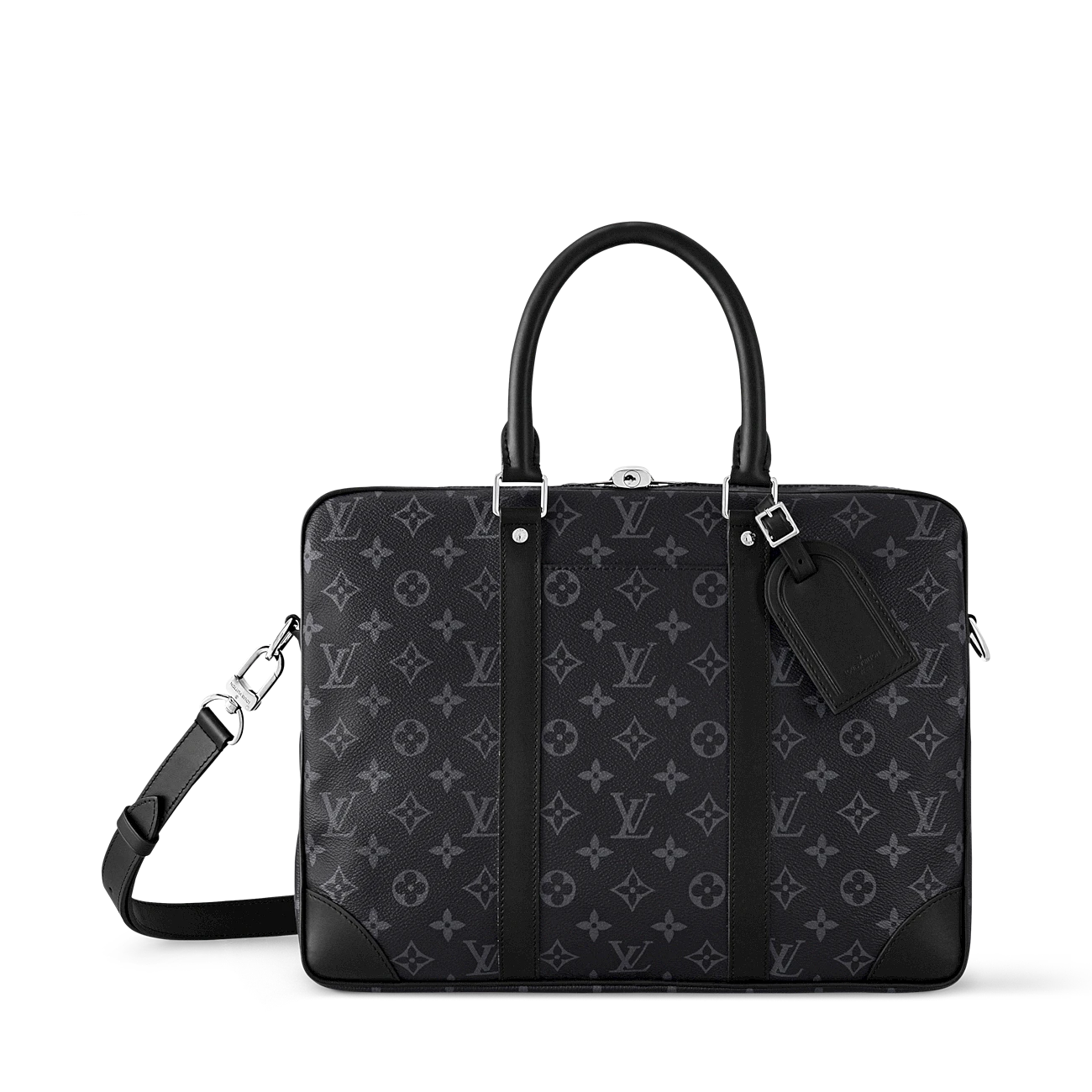 路易威登-voyage-小号公文包-monogram-eclipse-ramadan-gifts-for-him--M46457_PM2_Front view VOYAGE Small briefcase